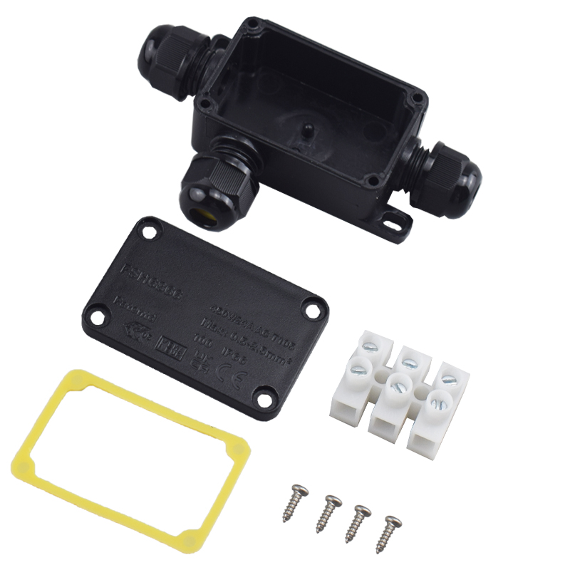 Outdoor Lighting Box - 3 Way Outdoor Waterproof IP66 Electrical