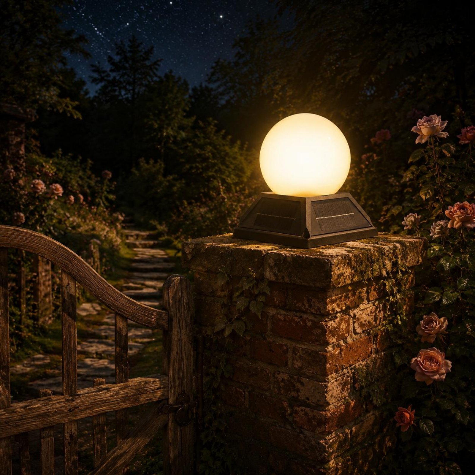 Outdoor Lighting Controller - Solar Post Cap Light Wireless Controller