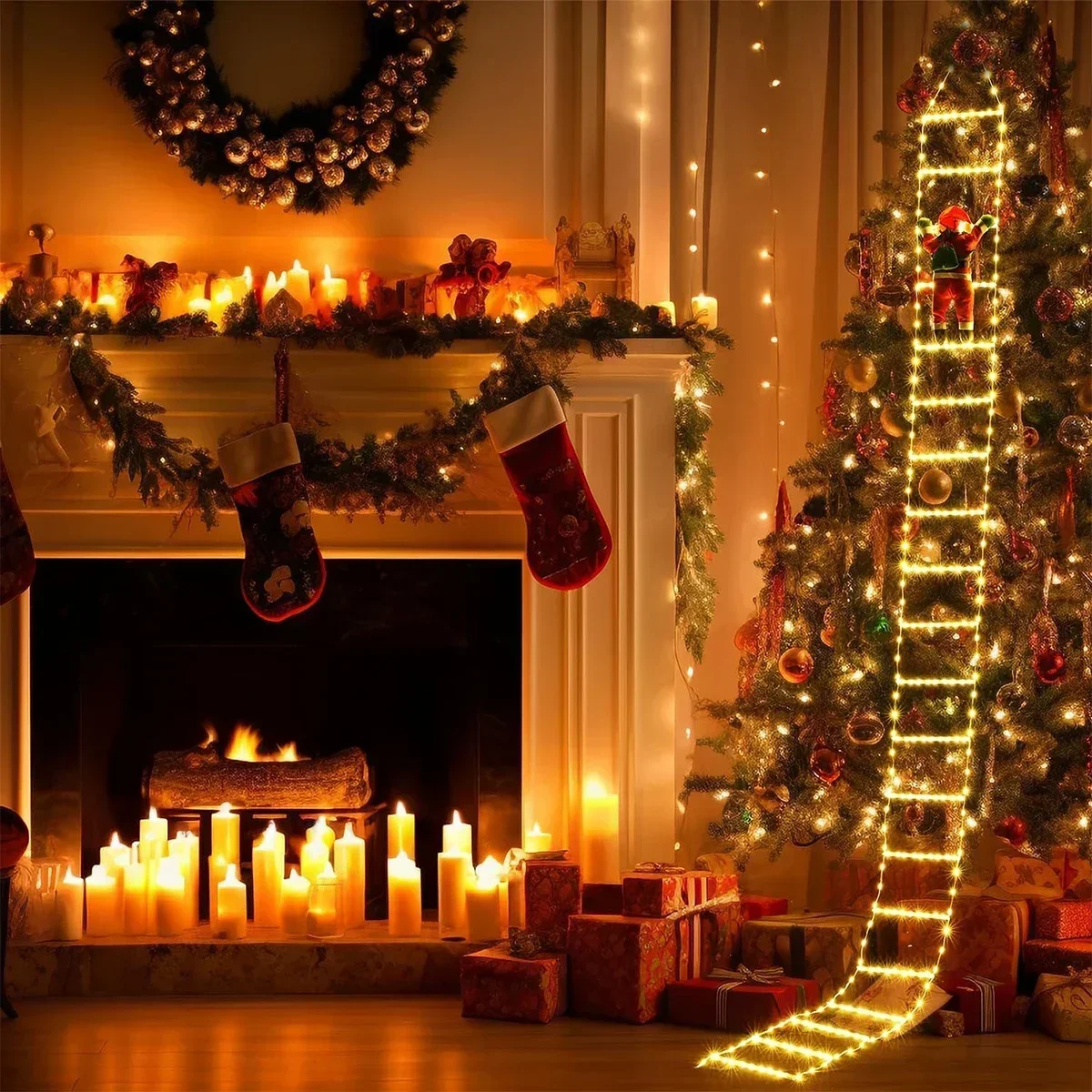 LED Ladder Light for Santa Cla - Outdoor Lighting Tree 评论和价格