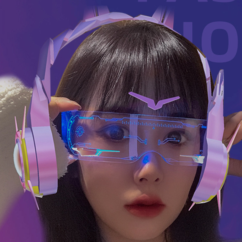 LED Luminous Colorful Sunglass - Outdoor Lighting Halloween 评论和价格