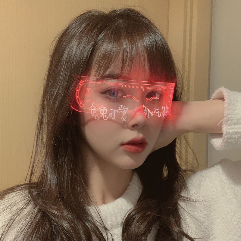 LED Luminous Colorful Sunglass - Outdoor Lighting Halloween 评论和价格