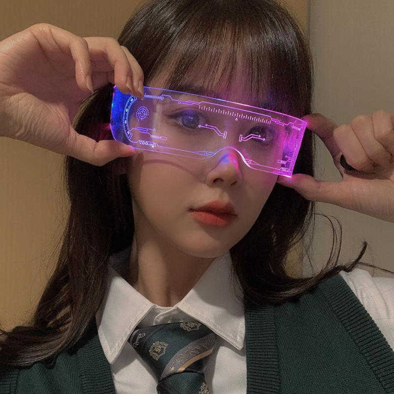 LED Luminous Colorful Sunglass - Outdoor Lighting Halloween 评论和价格