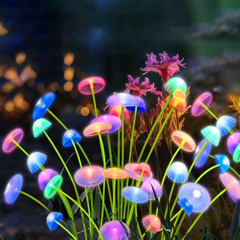 Solar Lawn Mushroom Jellyfish  - Outdoor Lighting Jellyfish 评论和价格