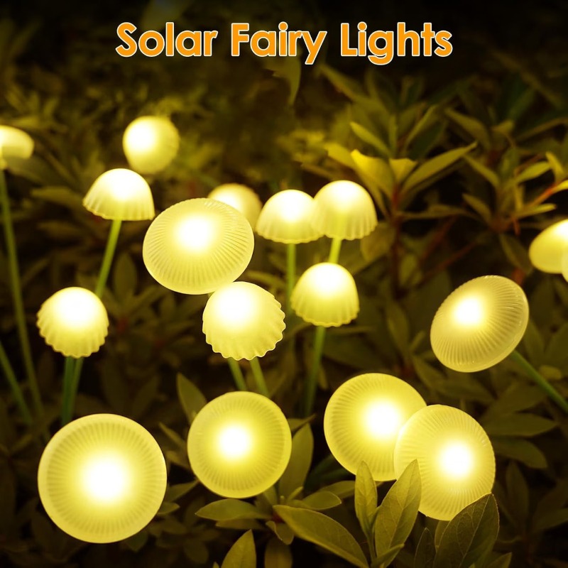 Solar Lawn Mushroom Jellyfish  - Outdoor Lighting Jellyfish 评论和价格