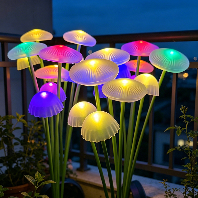 Solar Jellyfish Mushroom Light - Outdoor Lighting Jellyfish 评论和价格
