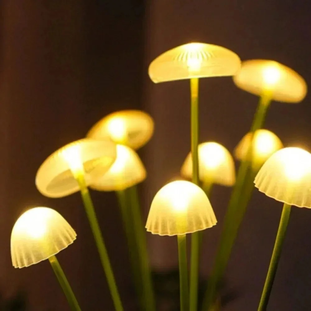 Color Changing Solar LED Mushr - Outdoor Lighting Jellyfish 评论和价格