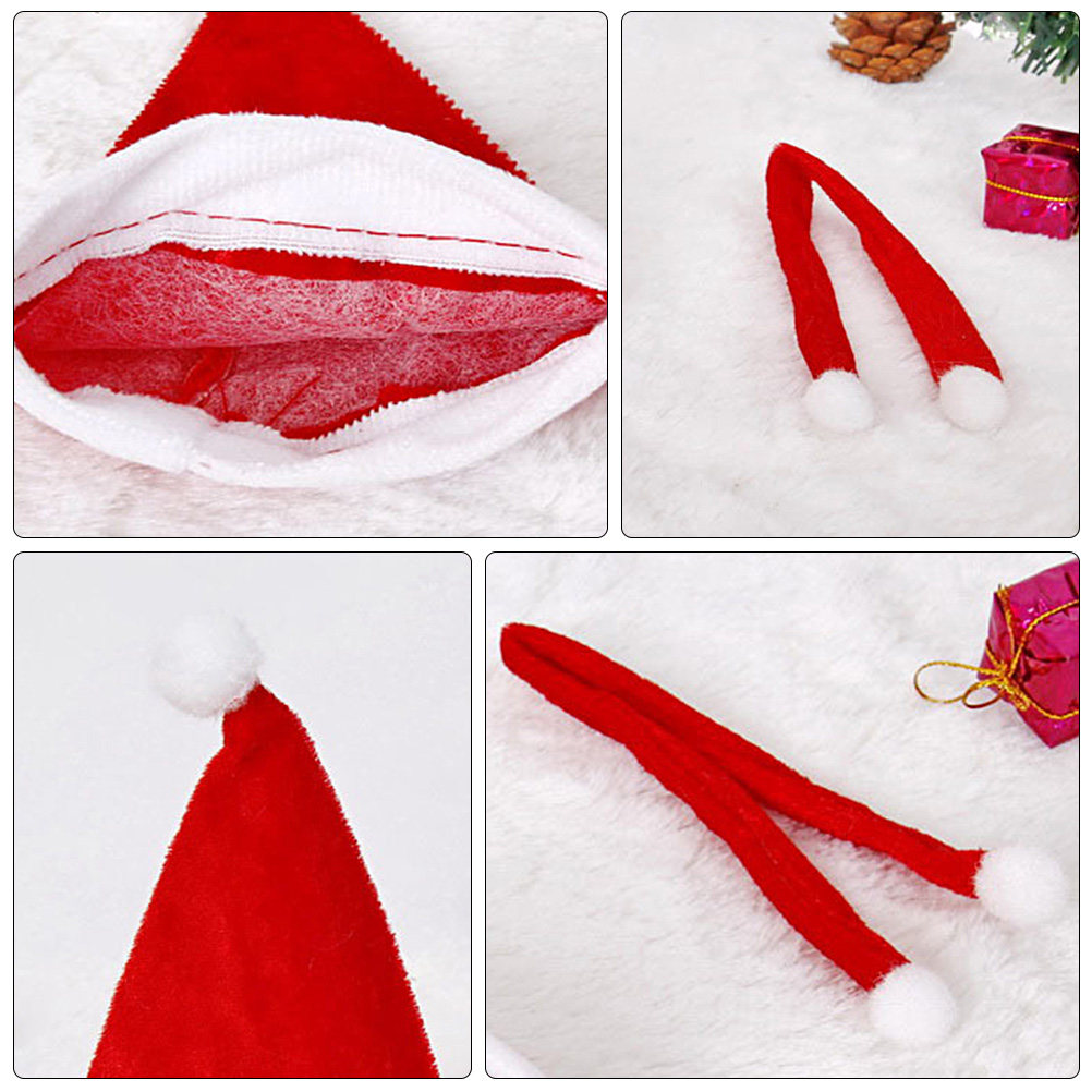 1Set Christmas Hat Scarf Decor - Outdoor Lighting Tree 评论和价格