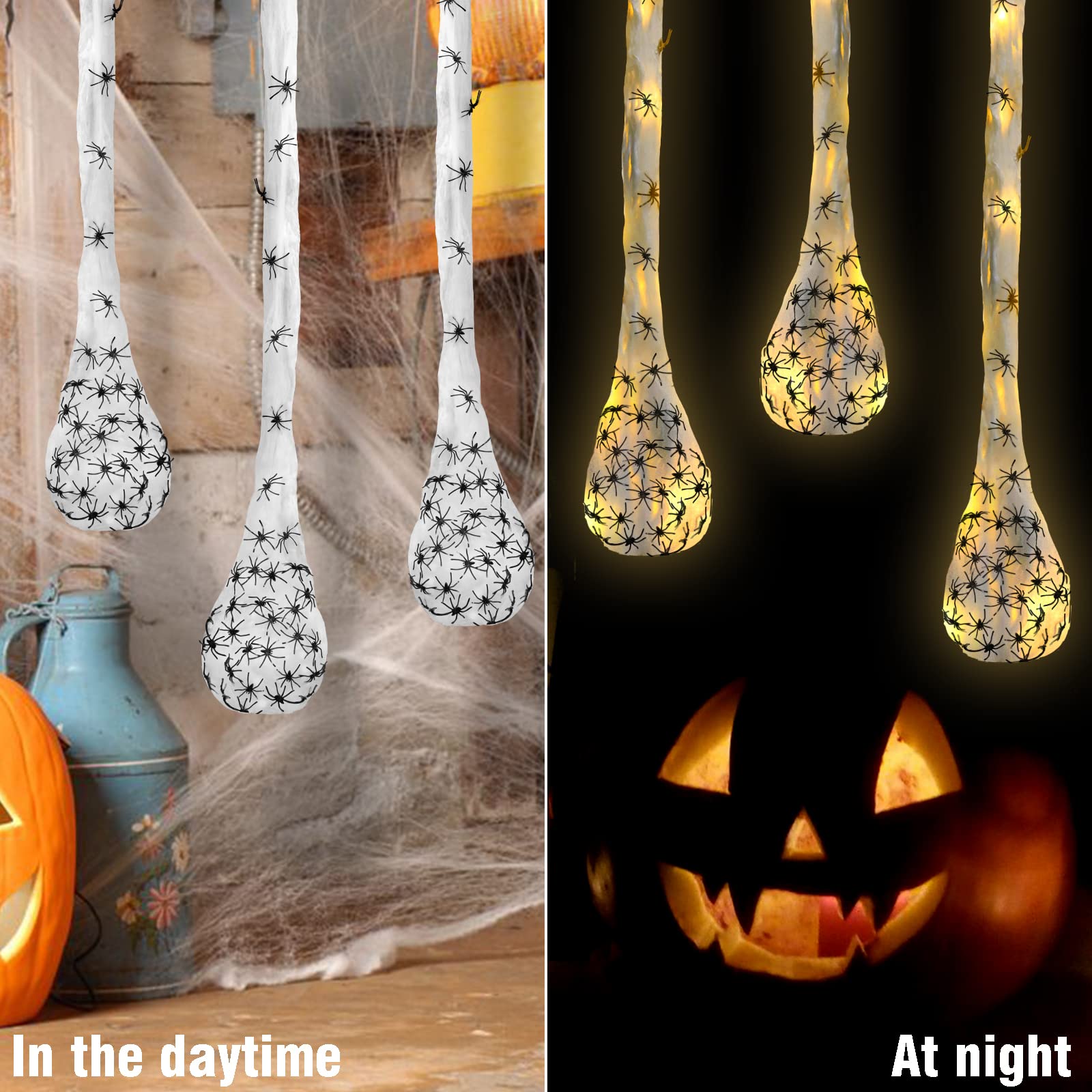 1-3Pcs Halloween Light Spider  - Outdoor Lighting Tree 评论和价格