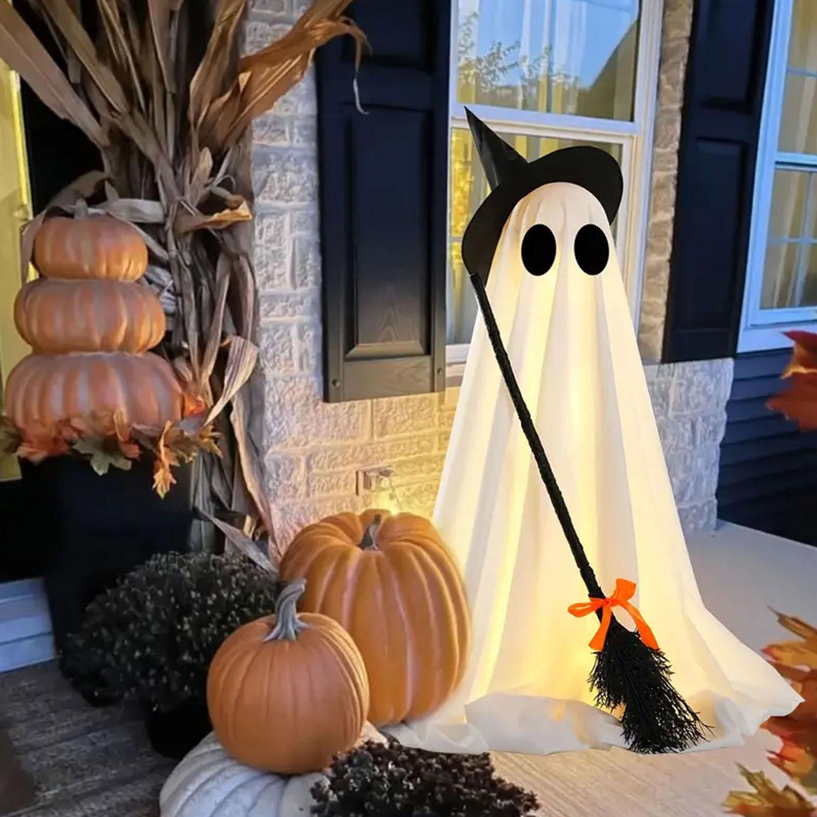 Light Up Ghost Decorations Out - Outdoor Lighting Halloween 评论和价格