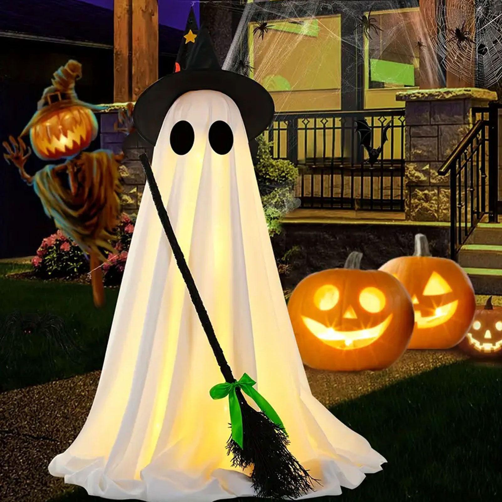 Light Up Ghost Decorations Out - Outdoor Lighting Halloween 评论和价格