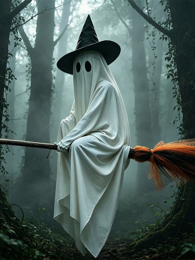 Halloween Flying Brooms And Gh - Outdoor Lighting Halloween 评论和价格