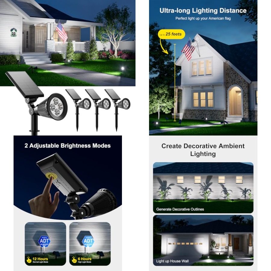 Solar Spotlights Outdoor Water - Outdoor Lighting Tree 评论和价格