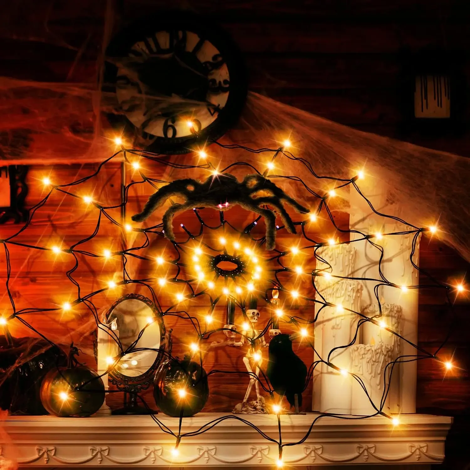 Halloween LED String Light Spi - Outdoor Lighting Halloween 评论和价格