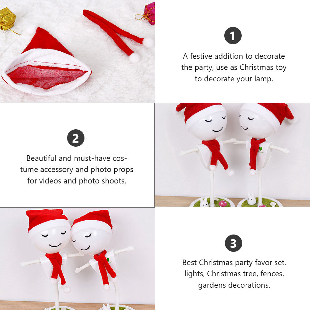 1Set Christmas Hat and Scarf S - Outdoor Lighting Tree 评论和价格