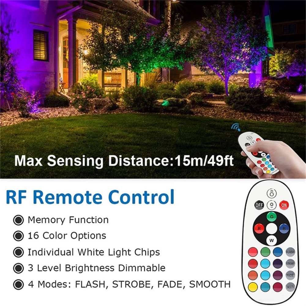 RGBW Landscape Lighting 10W wi - Outdoor Lighting Tree 评论和价格