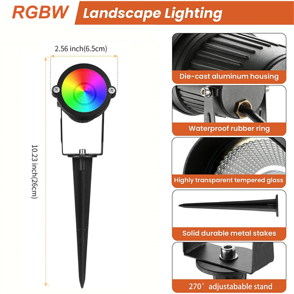 RGBW Landscape Lighting 10W wi - Outdoor Lighting Tree 评论和价格