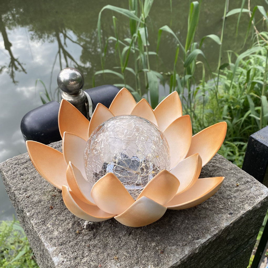 Lotus Shaped Garden Solar Ligh - Outdoor Lighting Halloween 评论和价格