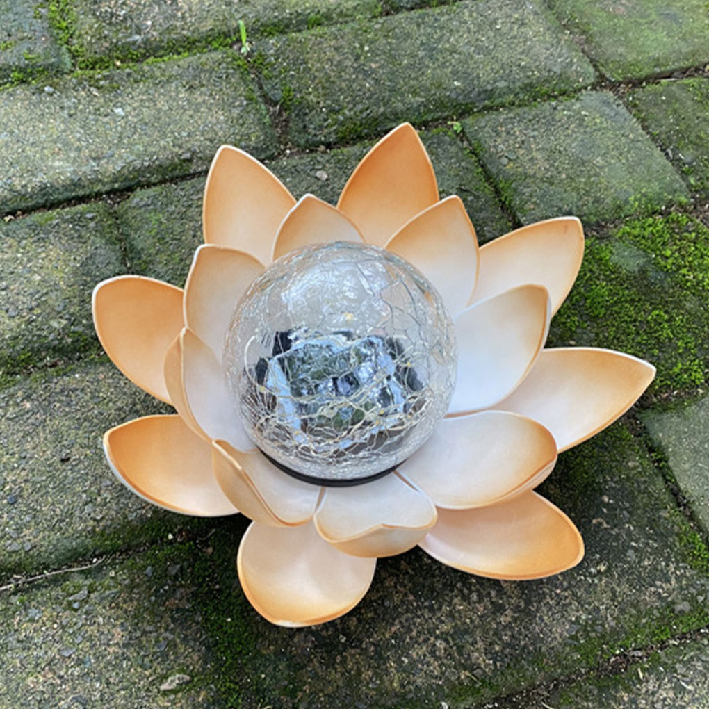 Lotus Shaped Garden Solar Ligh - Outdoor Lighting Halloween 评论和价格