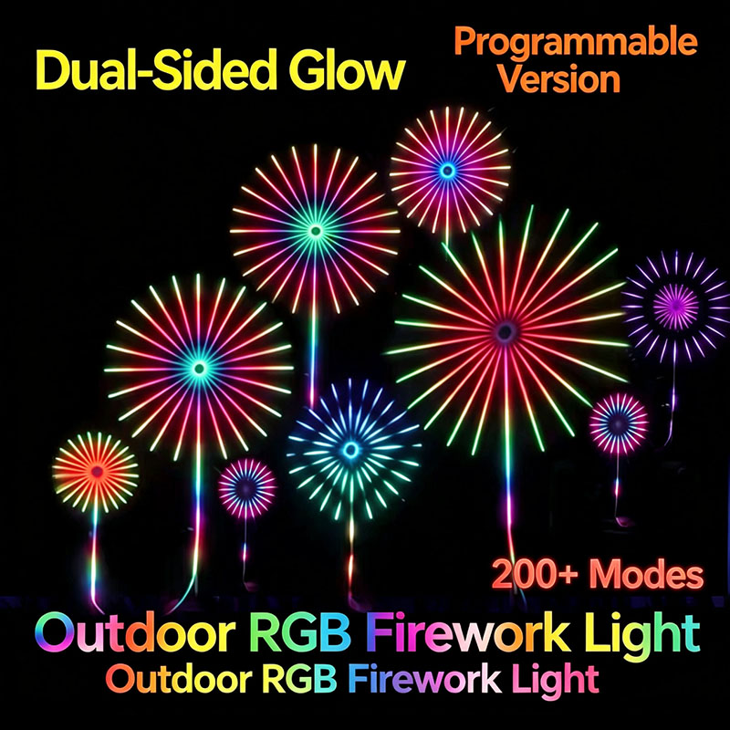 24 Tubes New Year RGB Firework - Outdoor Lighting Year Round 评论和价格