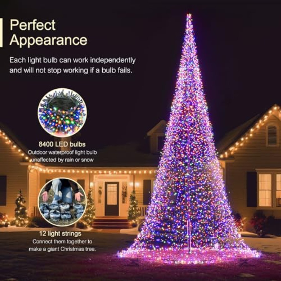 Outdoor Flagpole LED Christmas - Outdoor Lighting Tree 评论和价格