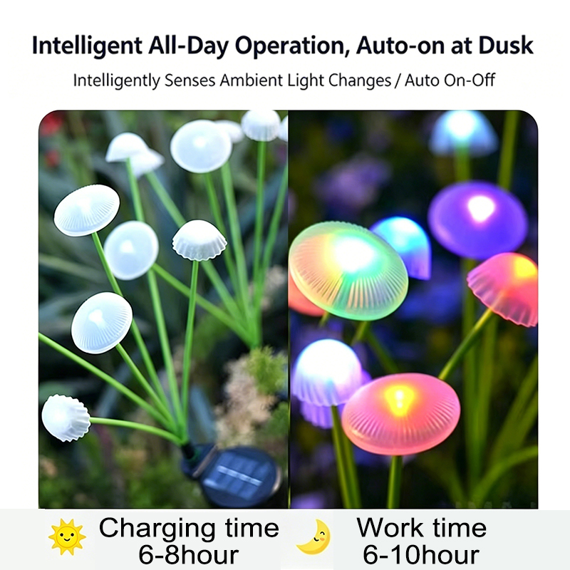 LED Solar Sway Lights Waterpro - Outdoor Lighting Jellyfish 评论和价格