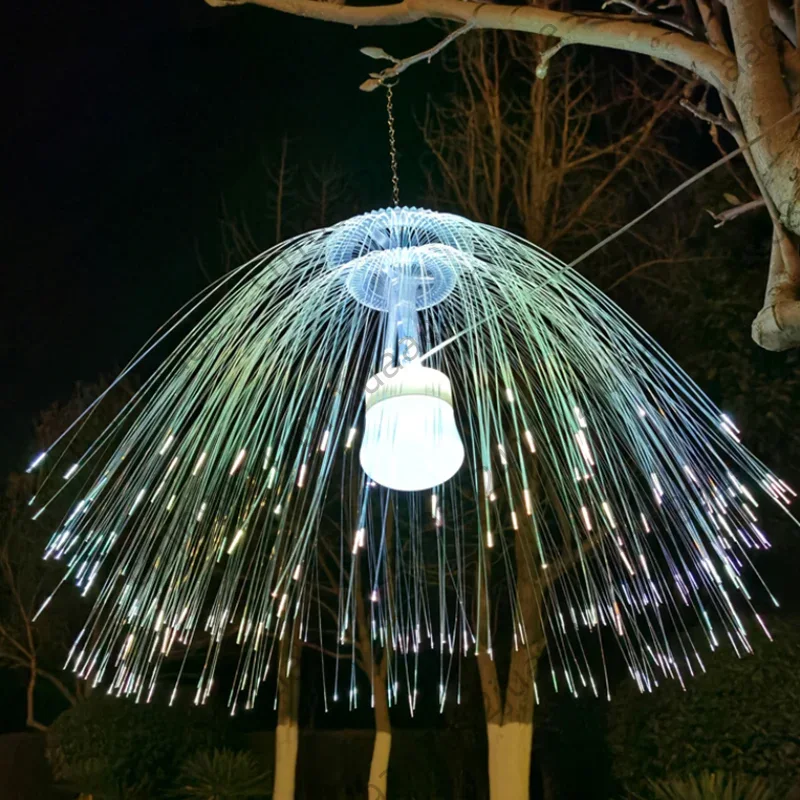 Double-layer Fiber Optic Jelly - Outdoor Lighting Jellyfish 评论和价格