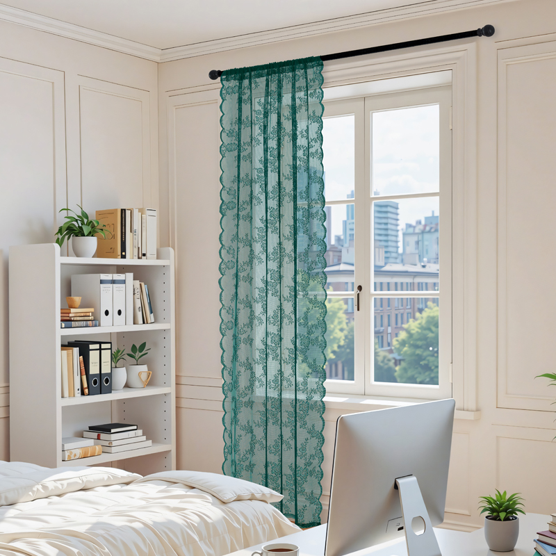 Lace Curtain with Wave-Shaped  - Outdoor Lighting Under Roof 评论和价格