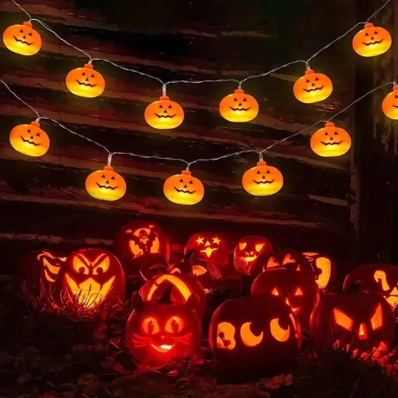 Pumpkin Halloween String Light - Outdoor Lighting Halloween 评论和价格