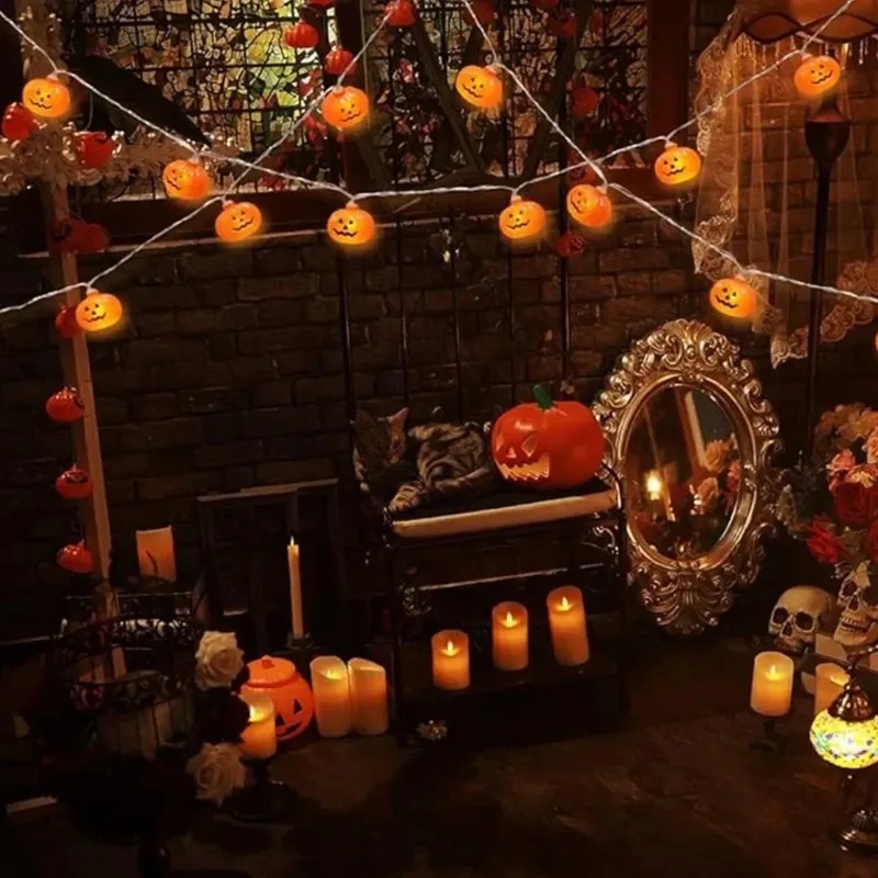 Pumpkin Halloween String Light - Outdoor Lighting Halloween 评论和价格