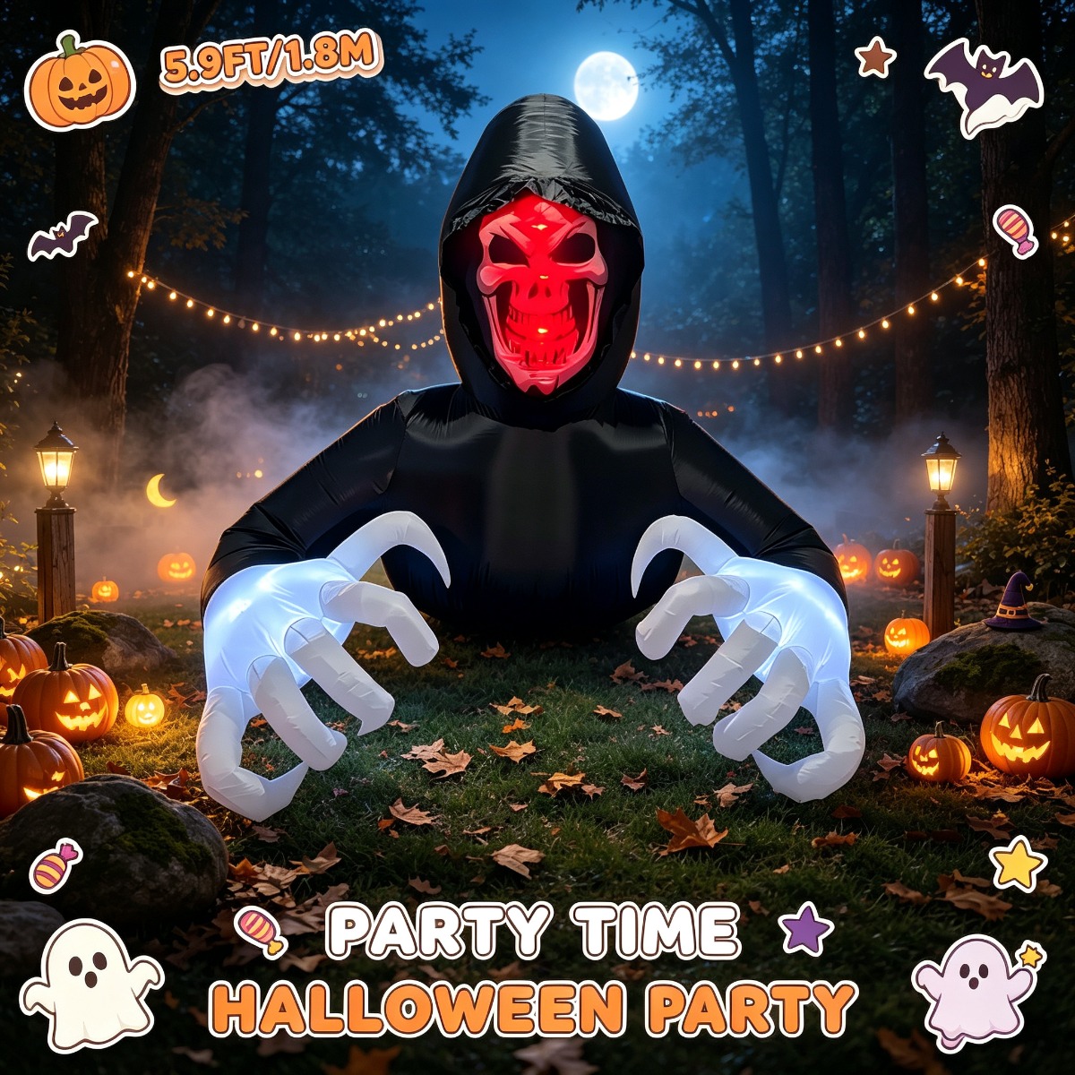 Halloween Light Up Groundbreak - Outdoor Lighting Halloween 评论和价格