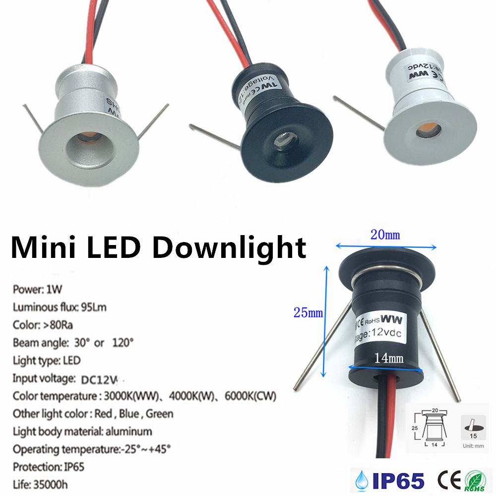 Mini Downlight LED 12V 15mm Re - Outdoor Lighting Under Roof 评论和价格